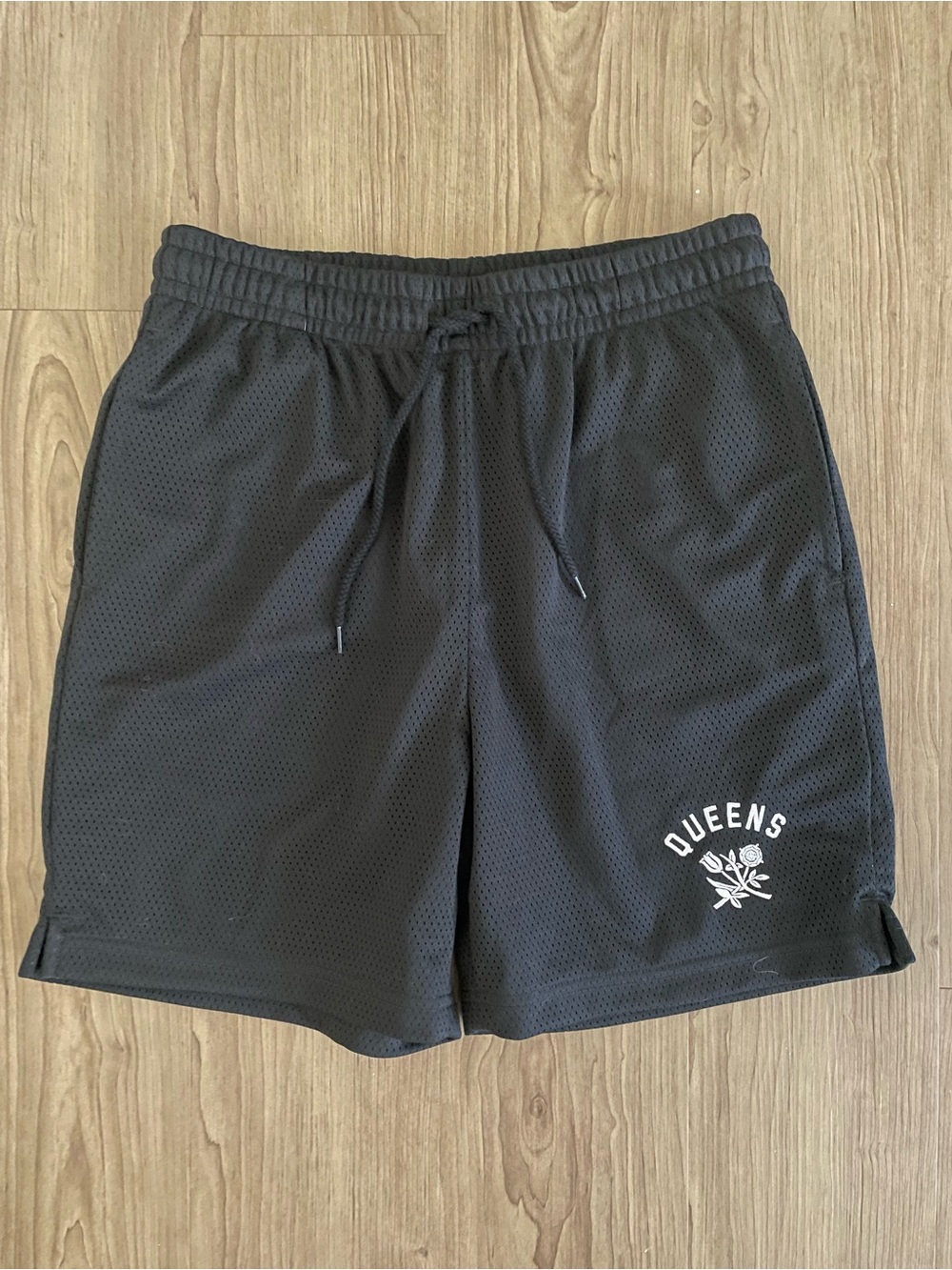 Aime Leon Dore Black Mesh Queens Athletic Shorts